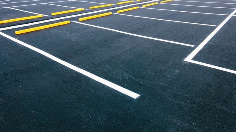 Large Commercial Parking Lot